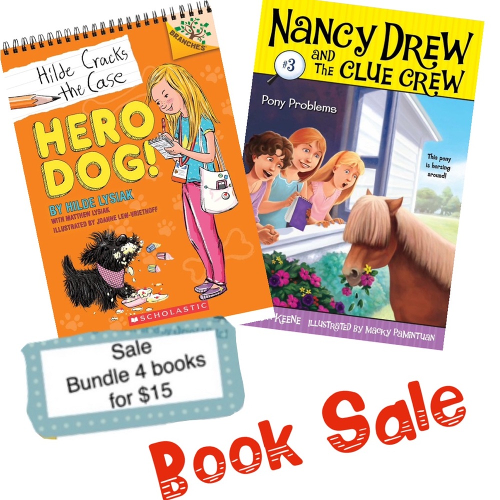 4 for $15 ❤️ Book Bundle Sale!!! Hero Dog and Nancy Drew Book Bundle